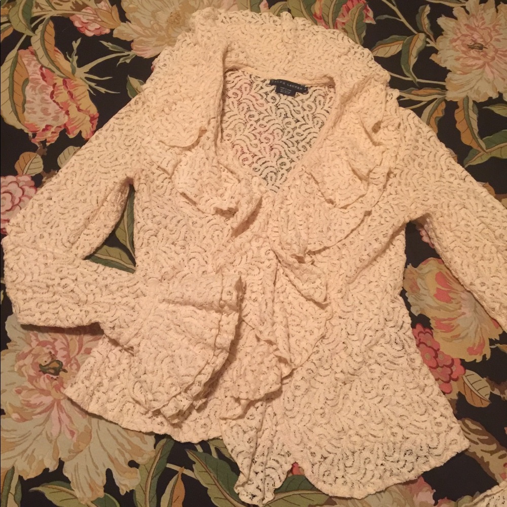 Ralph Lauren gorgeous lace blouse in medium